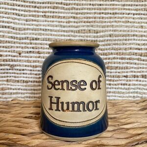 Vintage Dr. Brophy's Word Jar "Sense of Humor" Without Cork 1997 Signed